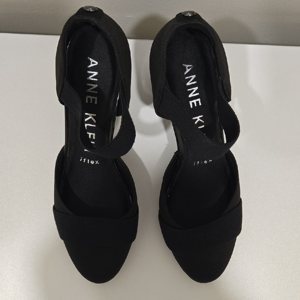 Anne Klein Black Heeled Sandals - Picture 13 of 16